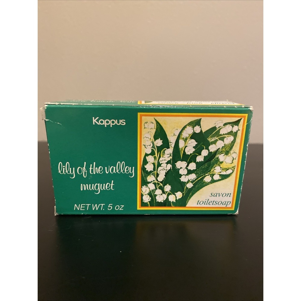 "Lily of the Valley Muguet" "Bath bar 5oz.‎ Original Box "Maiglockchen" VTG